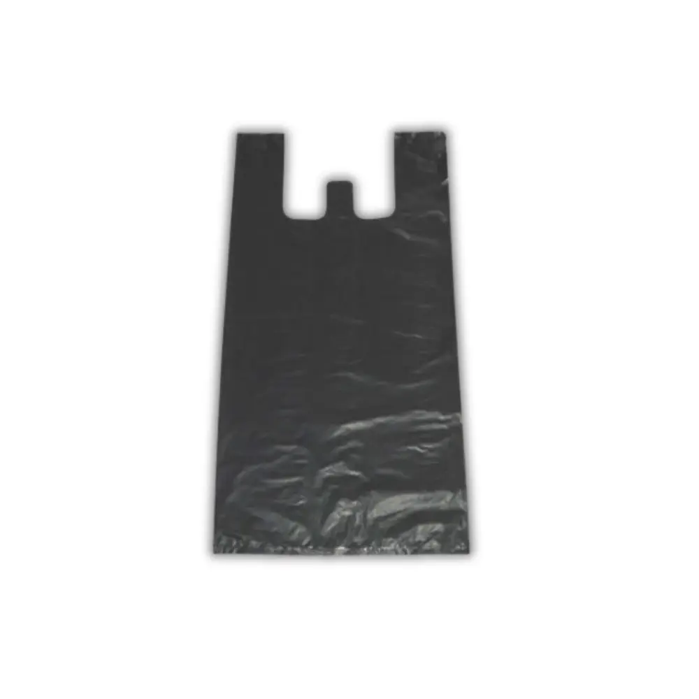 BOLSA NEGRA CAMISETA CHICA   25X40 BD