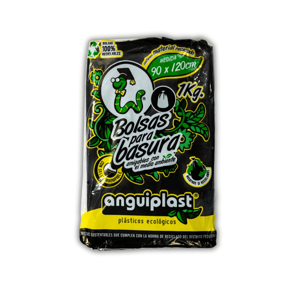 BOLSA ANGUIPLAST NEGRA PLANA 90 X 120